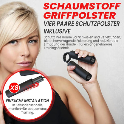 4er-Set Griffkrafttrainer, Schwarz