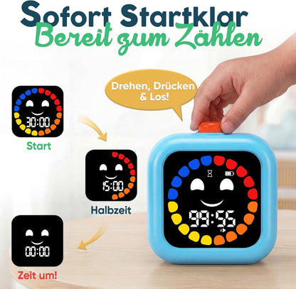 Visueller Timer für Kinder, Blau