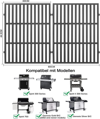 Gusseisen-Grillrost für Weber, 7638 für Weber Spirit 300 Series