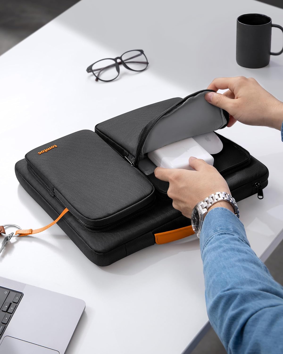 Laptop-Schutzhülle für 16 Zoll (MacBook Pro, ASUS, Dell), 16 Zoll für MacBook Pro 16 Schwarz