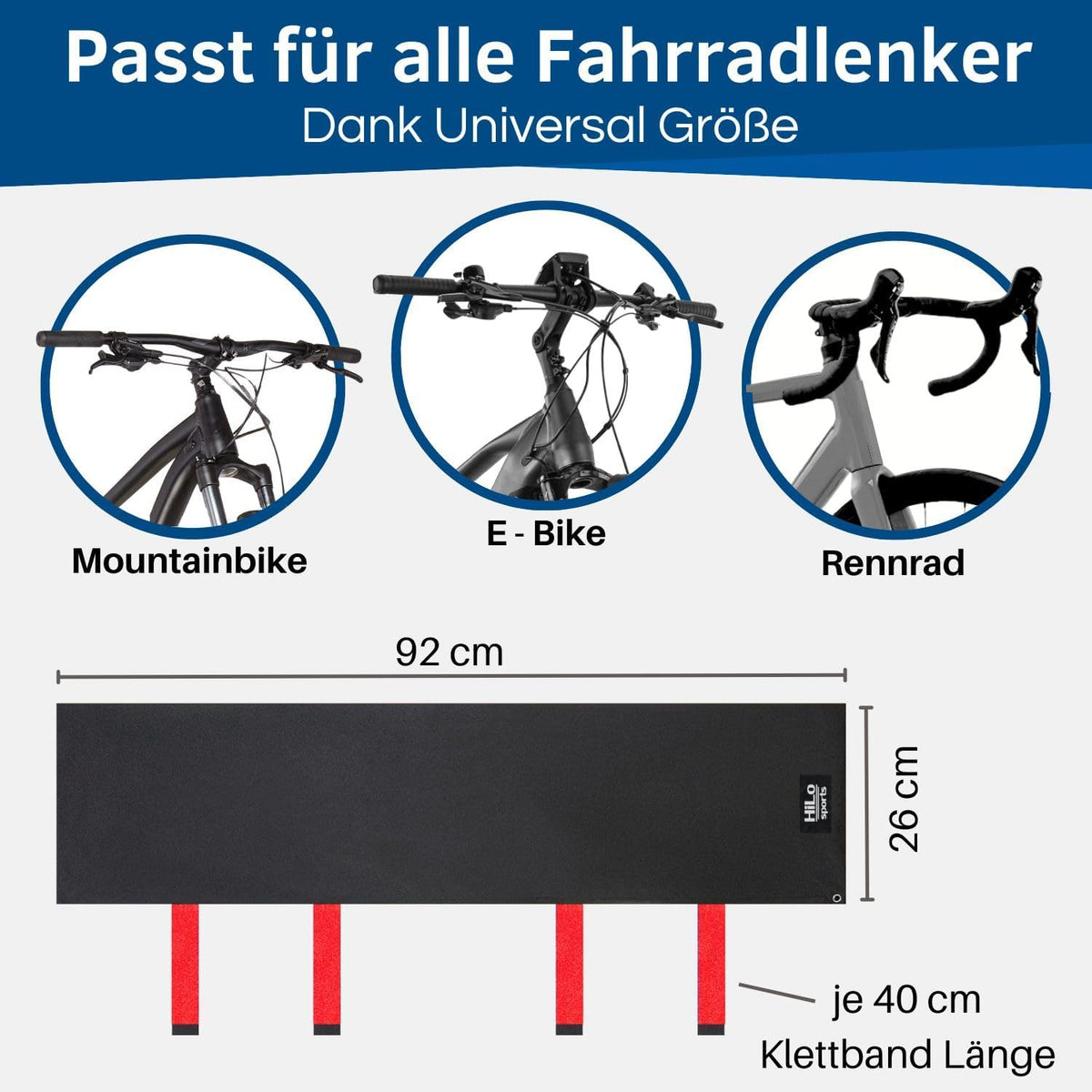 Lenkerschutzhülle für E-Bikes - Wasserdichter Transportschutz, Rot