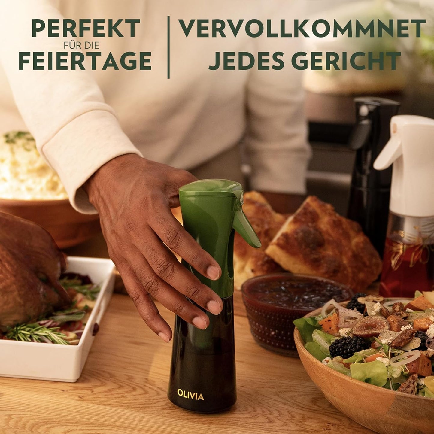 Ölsprüher mit Portionskontrolle, Grün