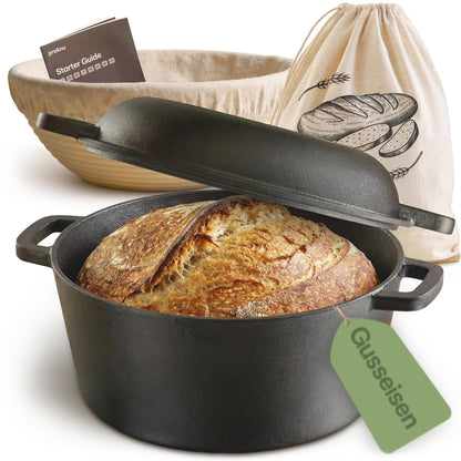 Brottopf-Set mit Zubehör, Rund 4,7 L