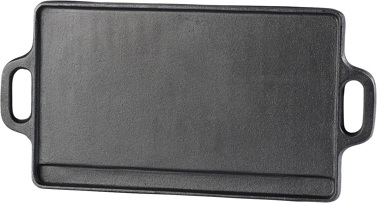 Gusseiserne Wende-Grillplatte, 1er 40 x 20,5 cm