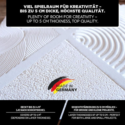Strukturpaste für Acrylmalerei (1,7 kg), Weiss grob 1,7 kg Eimer