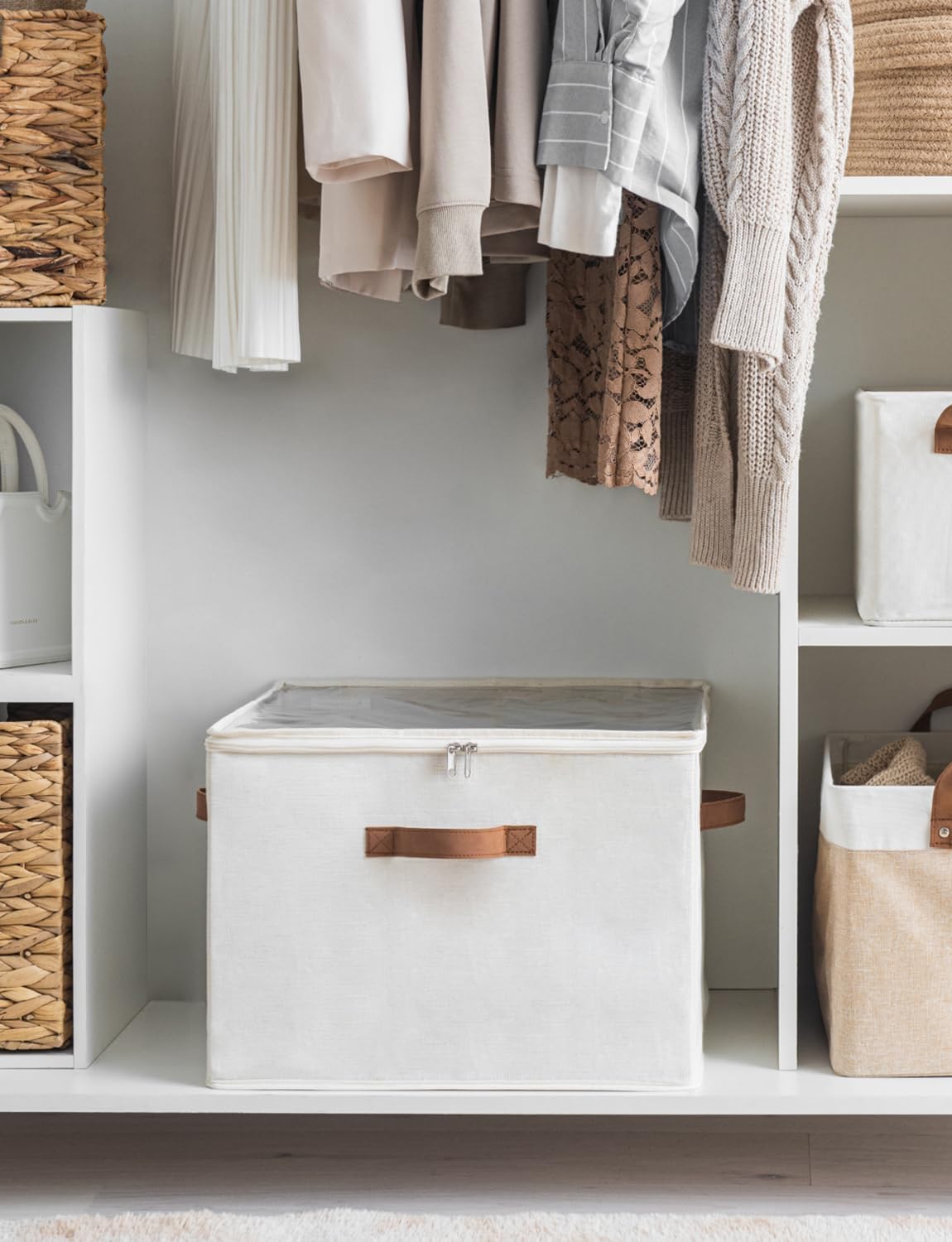 Schuh-Organizer, Beige 43 x 43 x 32 cm