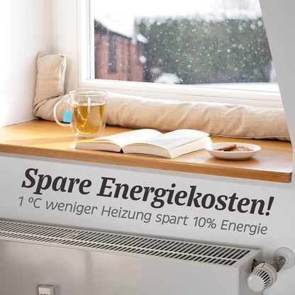 2er-Set Zugluftstopper für Fenster & Türen, 2