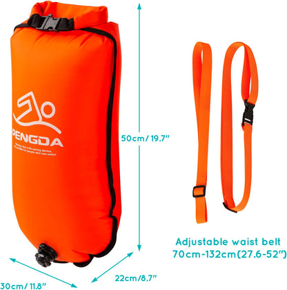 Schwimmboje mit Trockensack, orange
