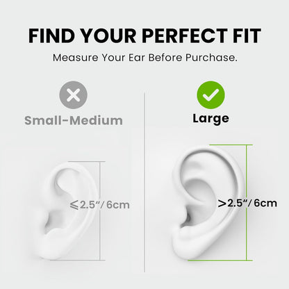 Resolve Open-Ear Kopfhörer, USB-C (Android & iPhone 15 & 16) Groß (Ohrlänge über 6 cm)