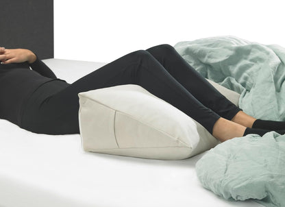 Keilkissen mit Seitenfach, Beige