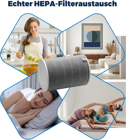 4-teiliges Ersatzfilter-Set für Xiaomi Air Purifier 4, 4 Ersatzfilter