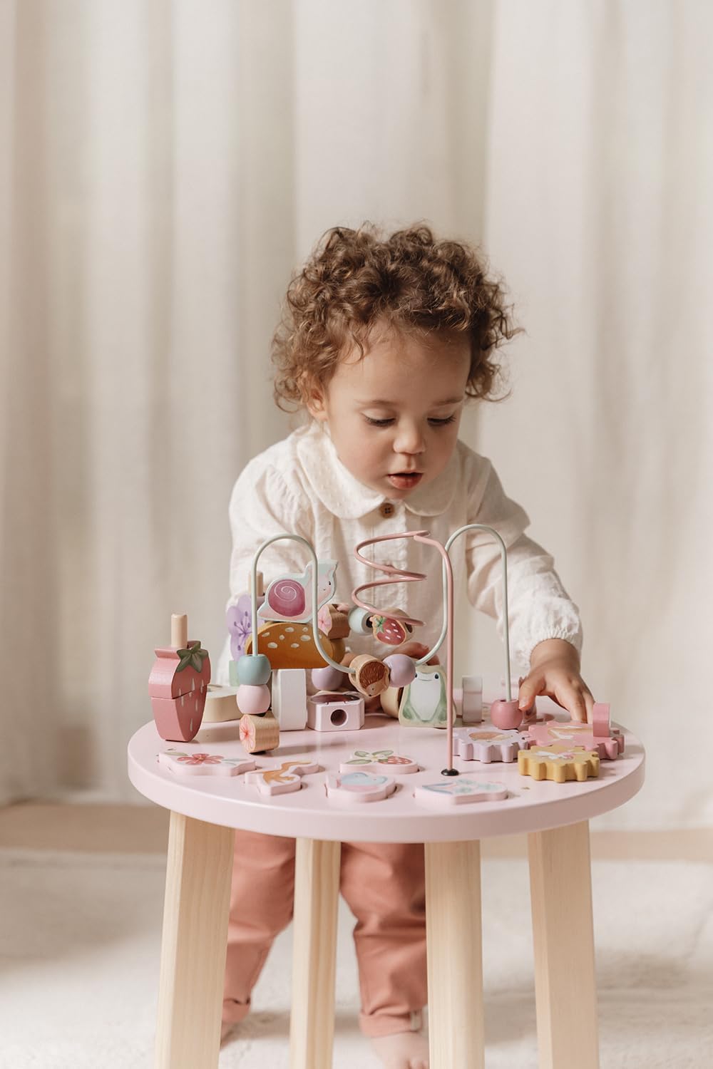 Holz-Aktivitätstisch Fairy Garden rosa