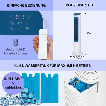 Klimagerät ohne Abluftschlauch, Weiss|Mistral