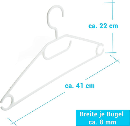 Kleiderbügel, 50, Weiss