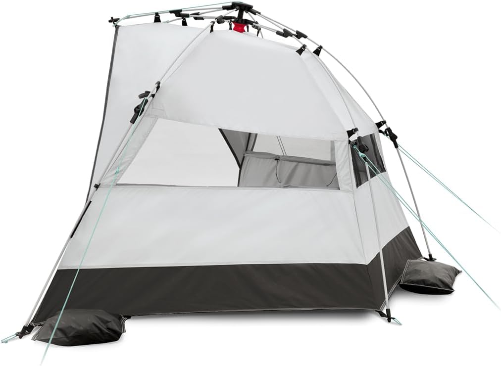 Quick Bay Strandmuschel mit UV-Schutz 80+, Hellgrau