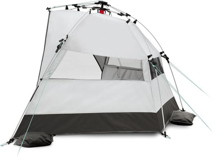 Quick Bay Strandmuschel mit UV-Schutz 80+, Hellgrau