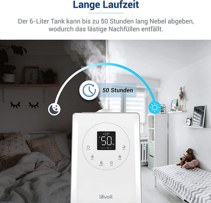 6L Luftbefeuchter, weiss