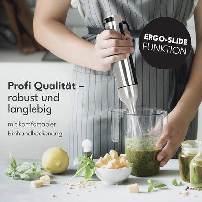 Stabmixer mit Messbecher & Spritzschutz, Stabmixer + Messbecher - 1200W