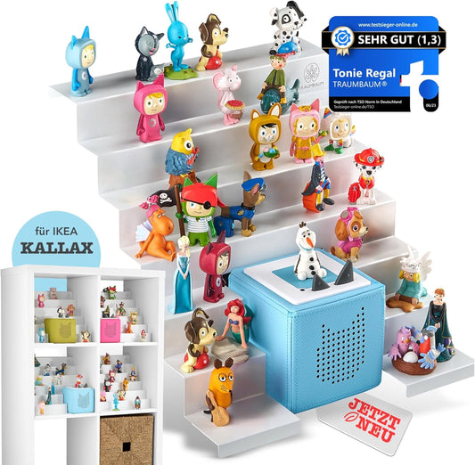Magnetisches Tonie-Regal für IKEA KALLAX, Tonie Box Aussparung MITTIG