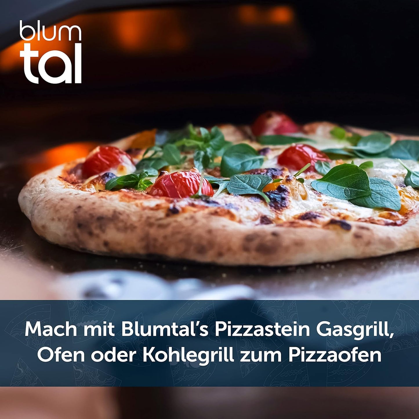 Pizzastein für Backofen und Grill (38x30 cm)