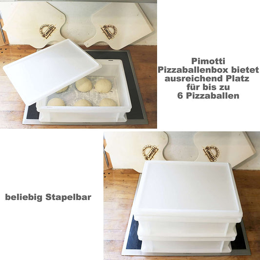 Pizzaballenbox mit Deckel
