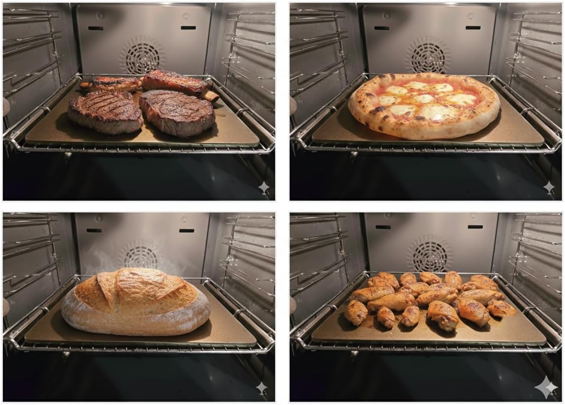 Pizzabackstahl für Ofen & Grill
