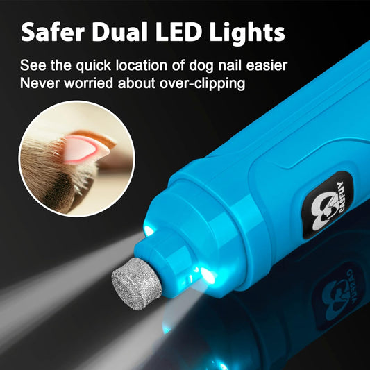 Krallenschleifer mit LED, Himmelblau