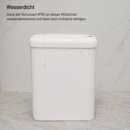 Automatischer Sensor-Mülleimer mit Innenbeleuchtung, 10 Liter-Sensor Weiss