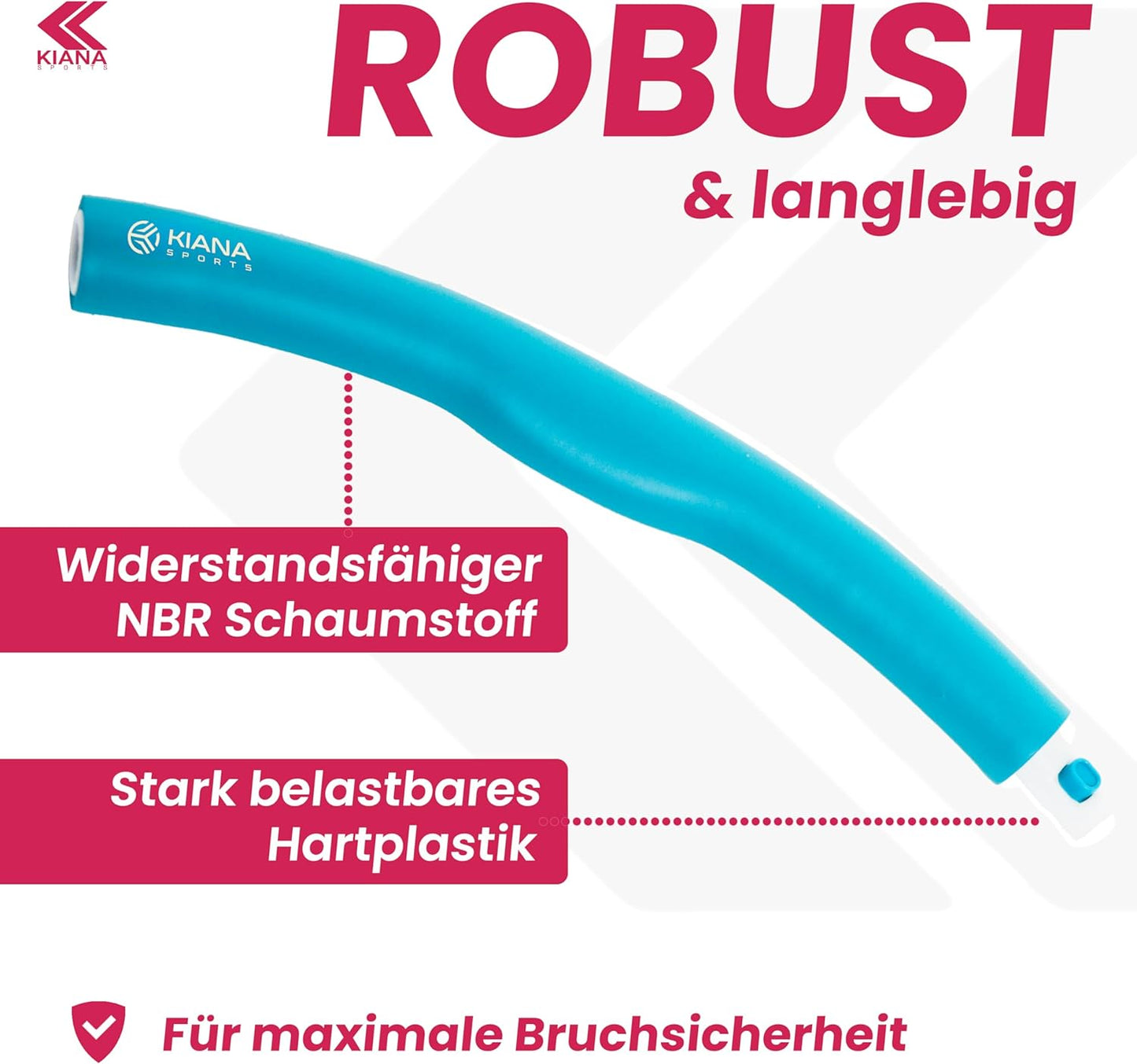 Hula Hoop Reifen mit Übungsplan, 1,2 kg - Türkis