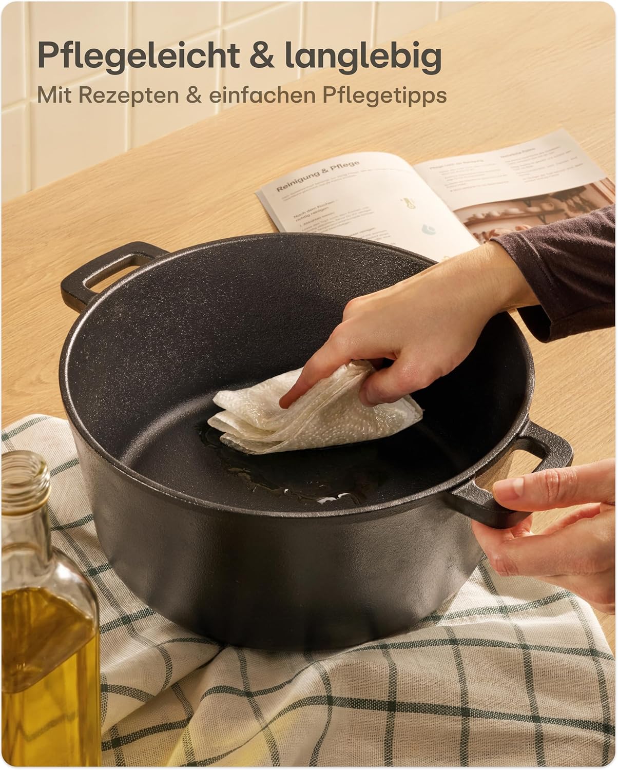 Brottopf-Set mit Zubehör, Rund 4,7 L