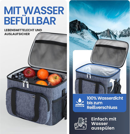 Faltbare Kühltasche, 30L (L38 x B30 x H27 cm) Navyblue