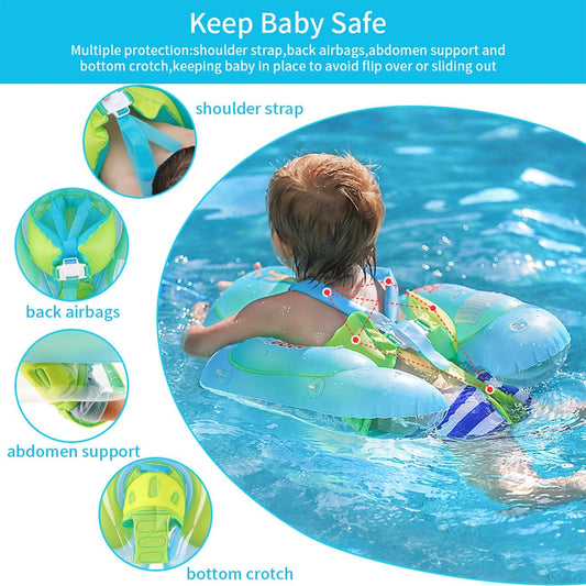 Babyschwimmring mit Sonnendach