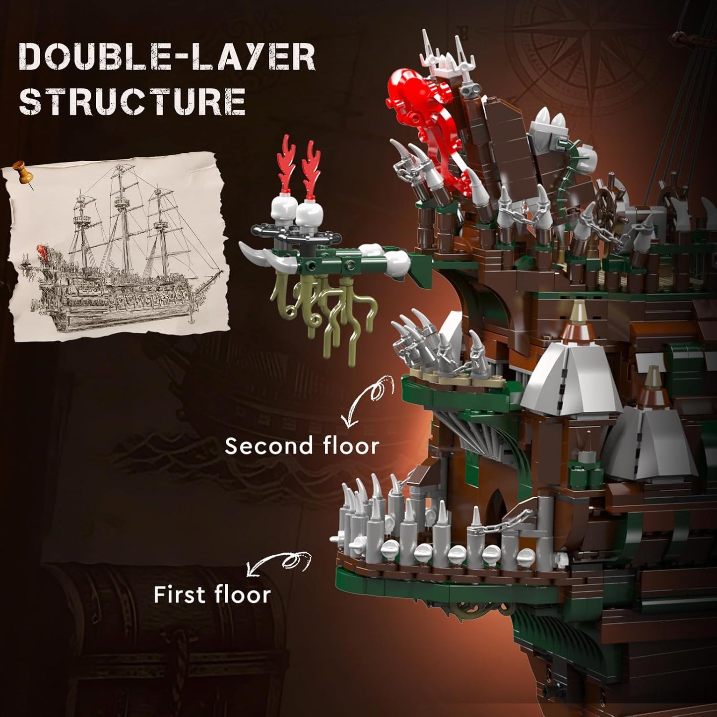 Piratenschiff Modell The Flying Dutchman II
