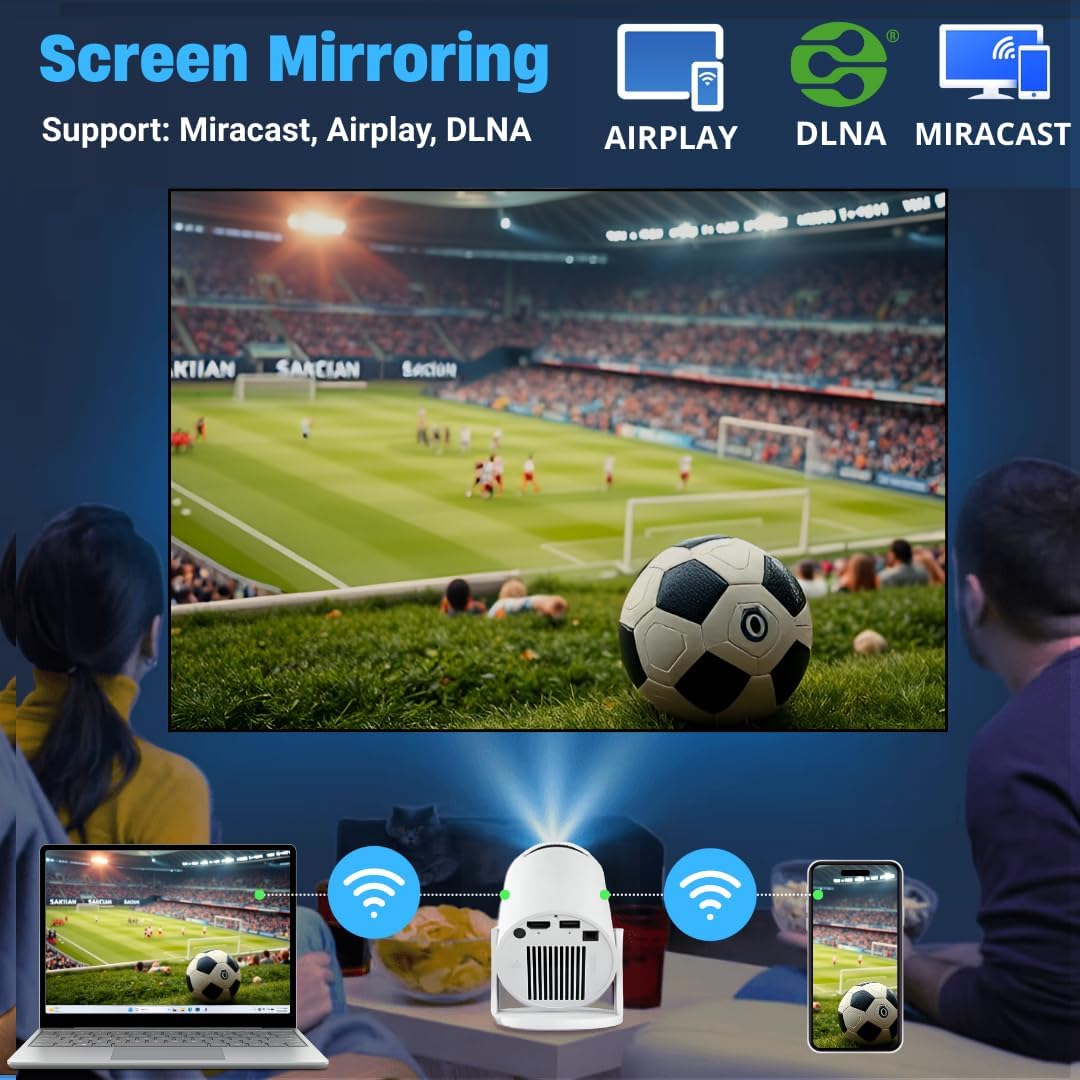 4K Mini Projektor mit Android 11 & Bluetooth 5.2