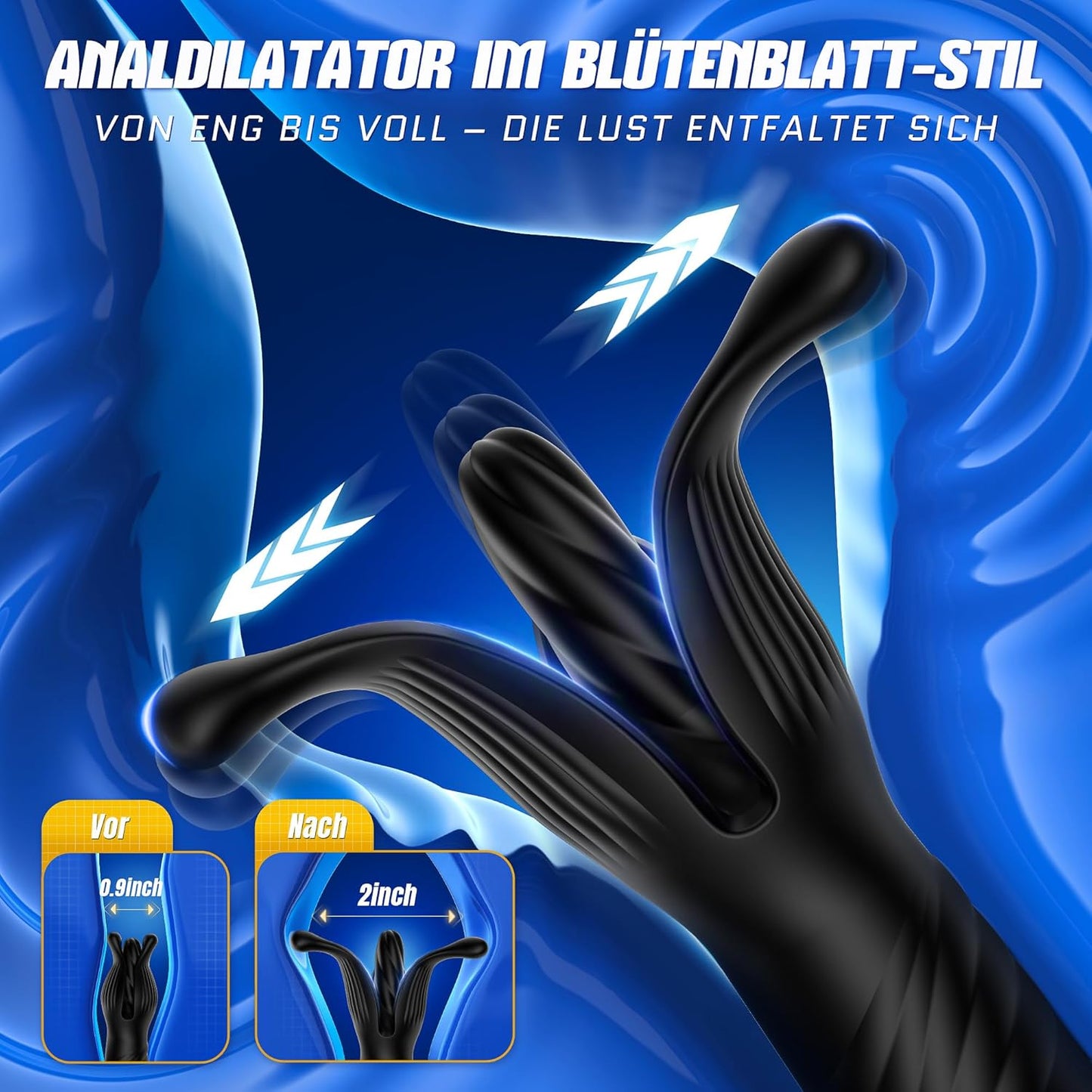 4-in-1 Analvibrator mit Prostata- und Penisstimulation