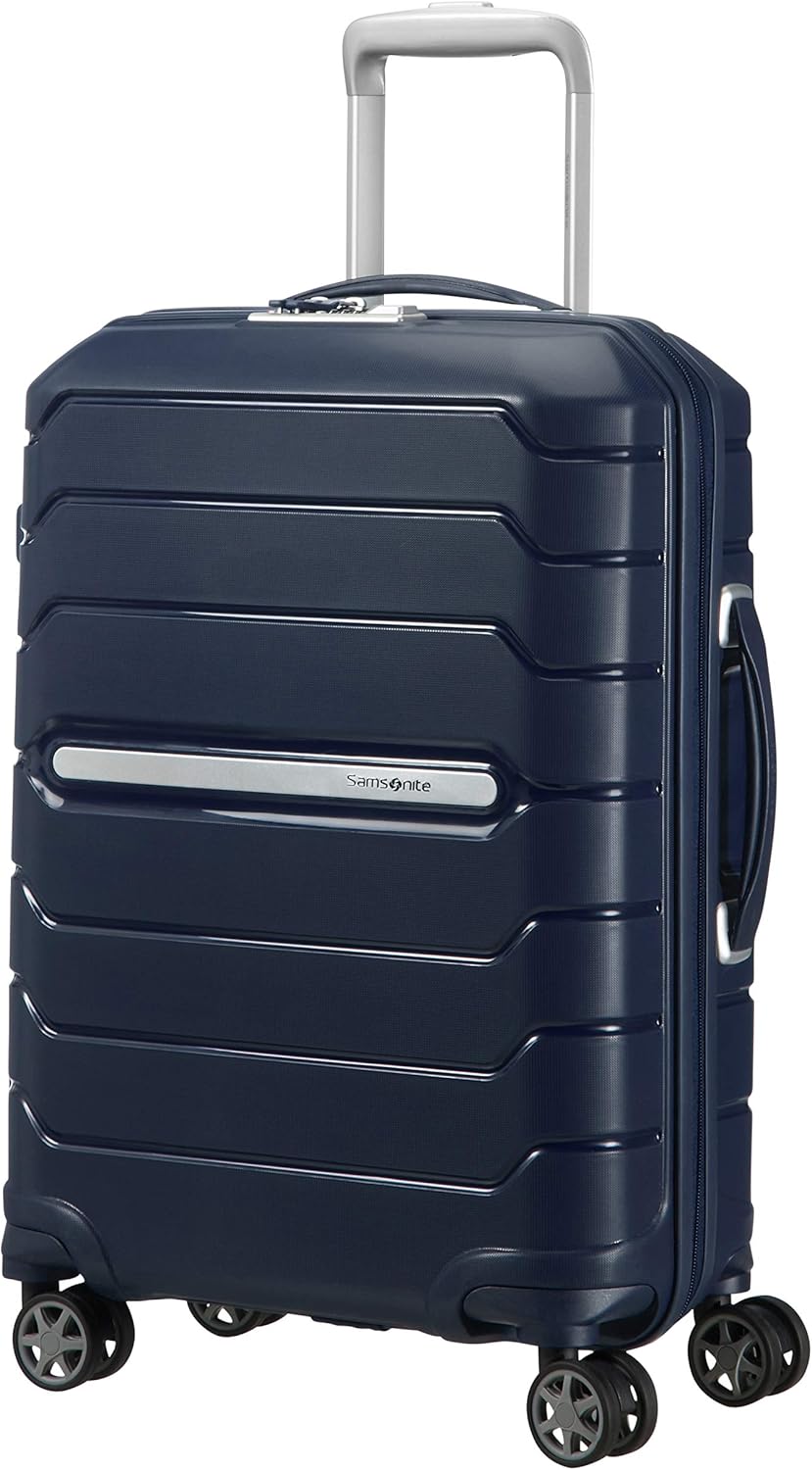 Erweiterbarer Handgepäck-Trolley Flux, Marineblau / Flux / Spinner S (55 cm - 44 L)