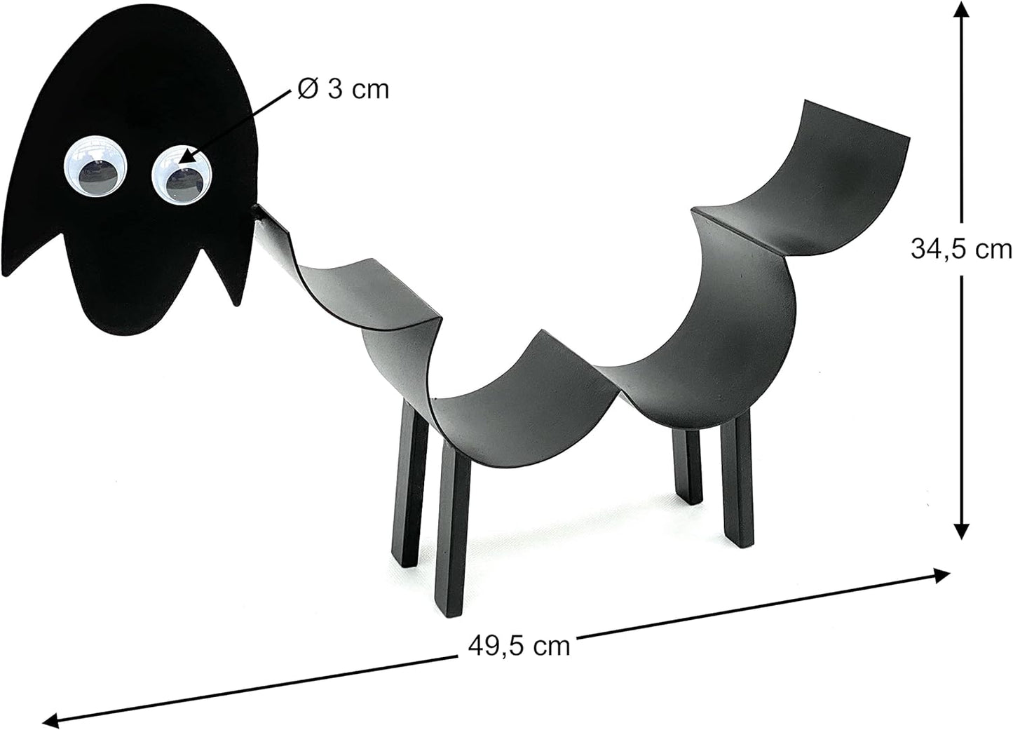 Toilettenpapierhalter Schaf mit Wackelaugen