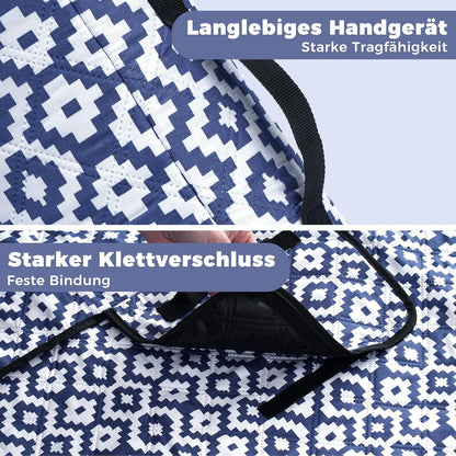 Wasserdichte Picknickdecke, 150 x 200 cm (Rechteckig) Blau
