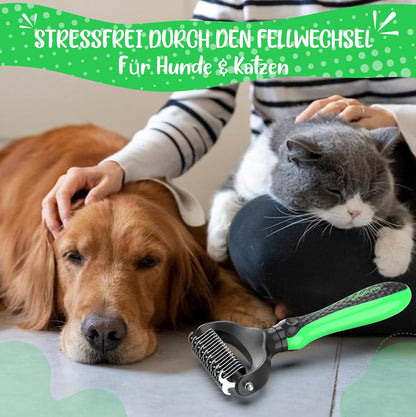 Unterwollbürste für Hunde & Katzen, Grösse M-L