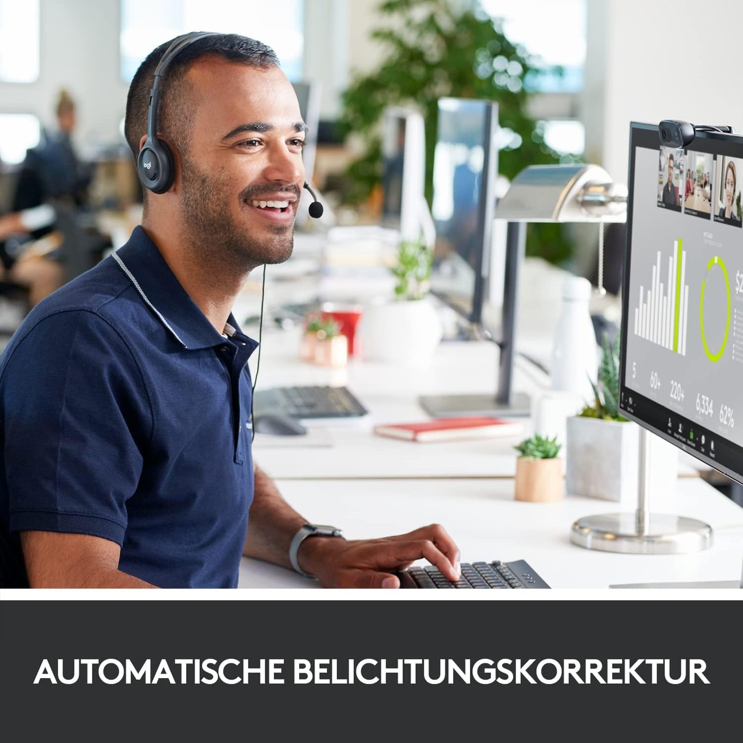 C270 HD Webcam mit Rauschunterdrückung