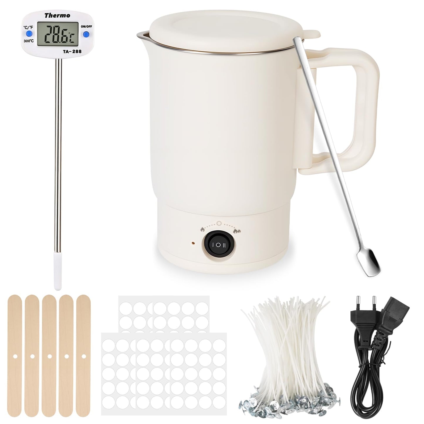 Wachsschmelzer-Set für Kerzenherstellung