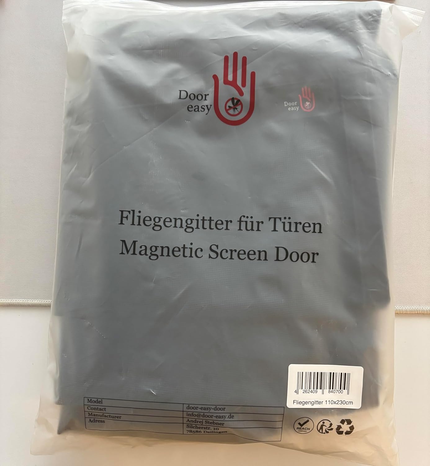 Magnetischer Insektenschutzvorhang für Türen (110x230 cm), 110 x 230
