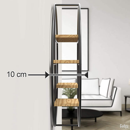 Rundes Wandregal, Rund Beige