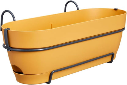 Vibia Campana Balkonkasten mit Wasserreservoir, Honig Gelb 50 cm