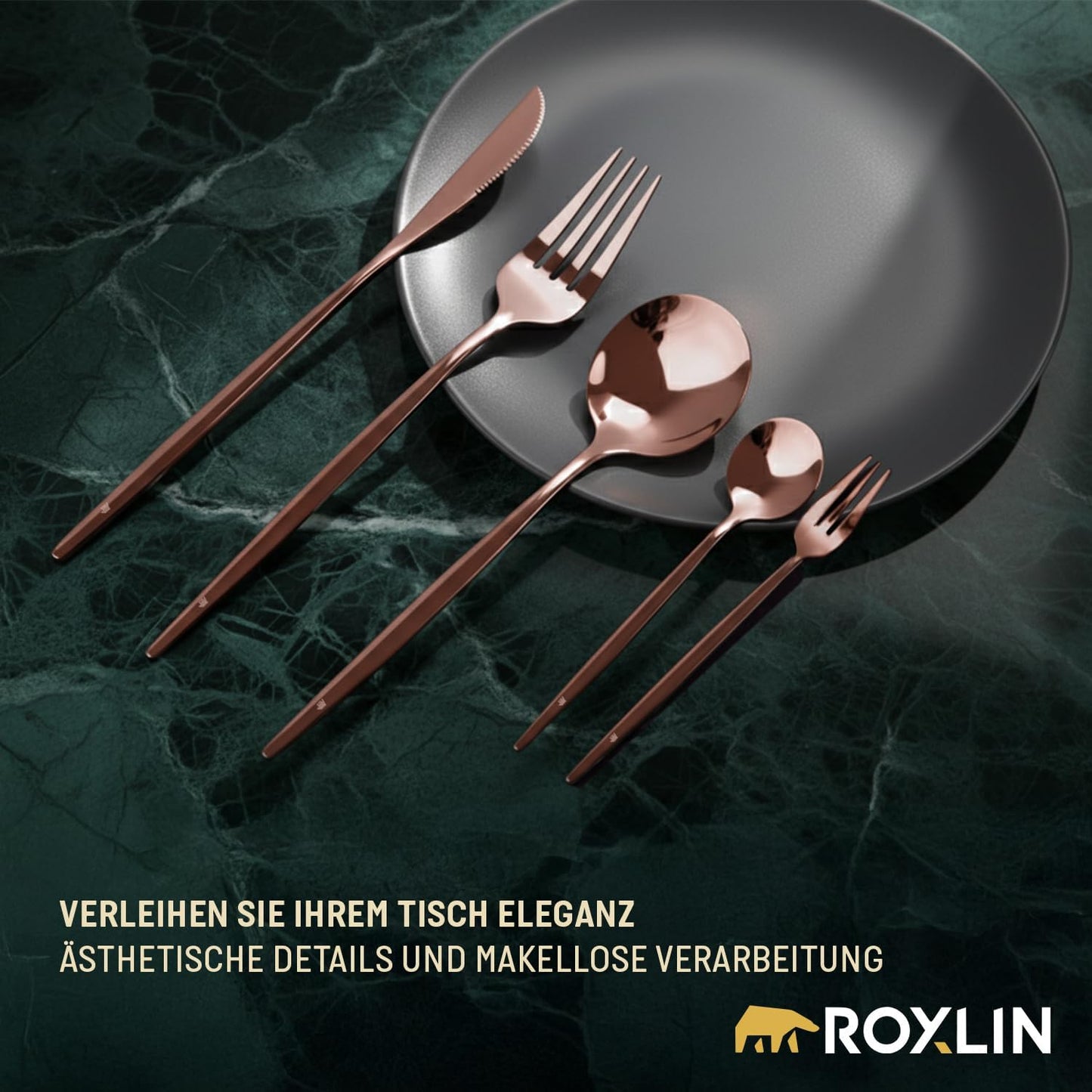 Spülmaschinenfestes Tafelbesteck-Set, Rosa