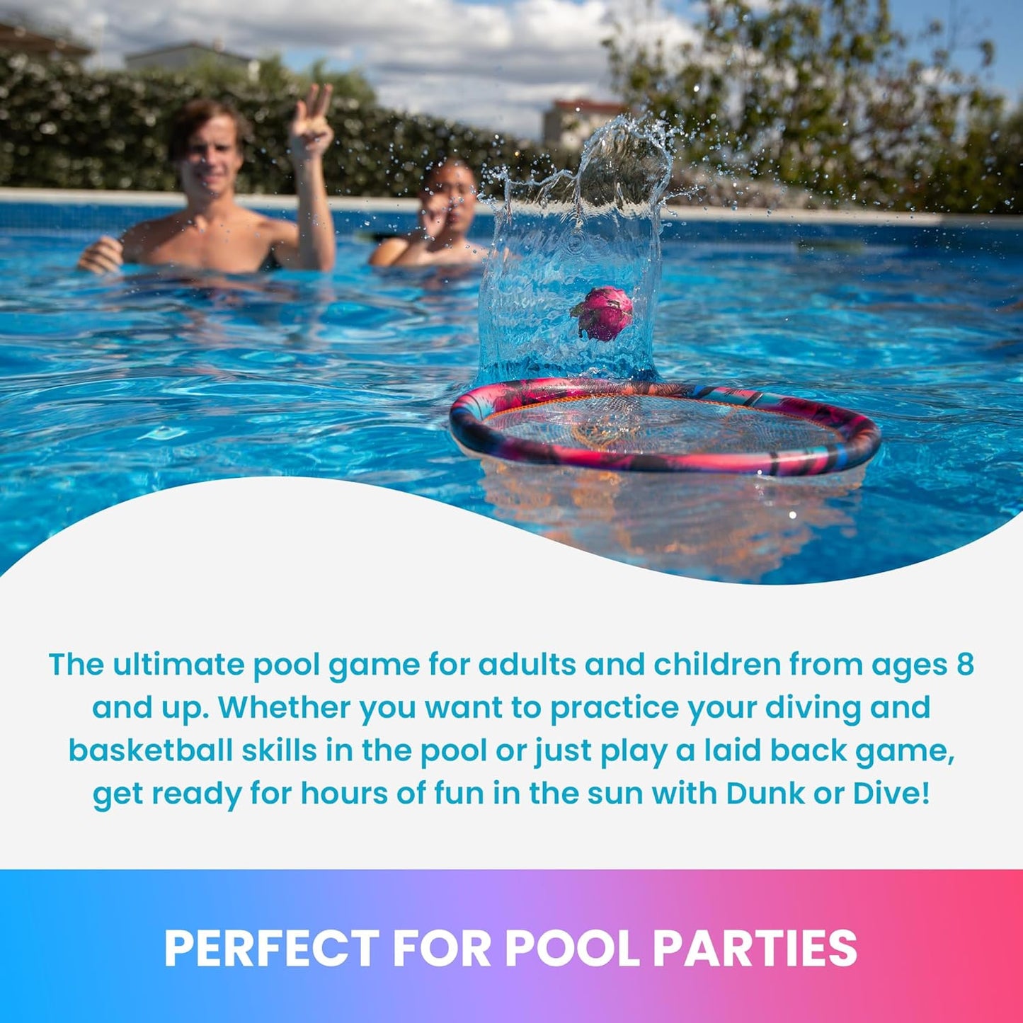 Pool-Spielzeug-Wurfspiel: Dunk or Dive