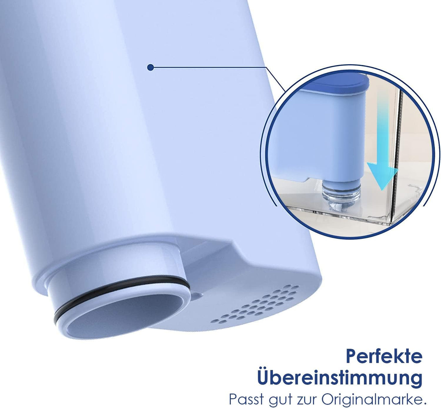8 x Ersatzwasserfilter für Philips und Saeco Kaffeemaschinen, 8
