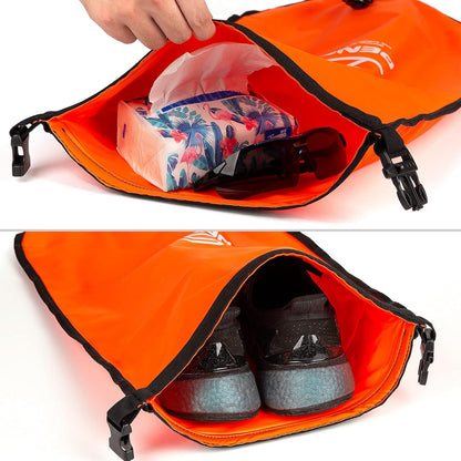 Schwimmboje mit Trockensack, orange
