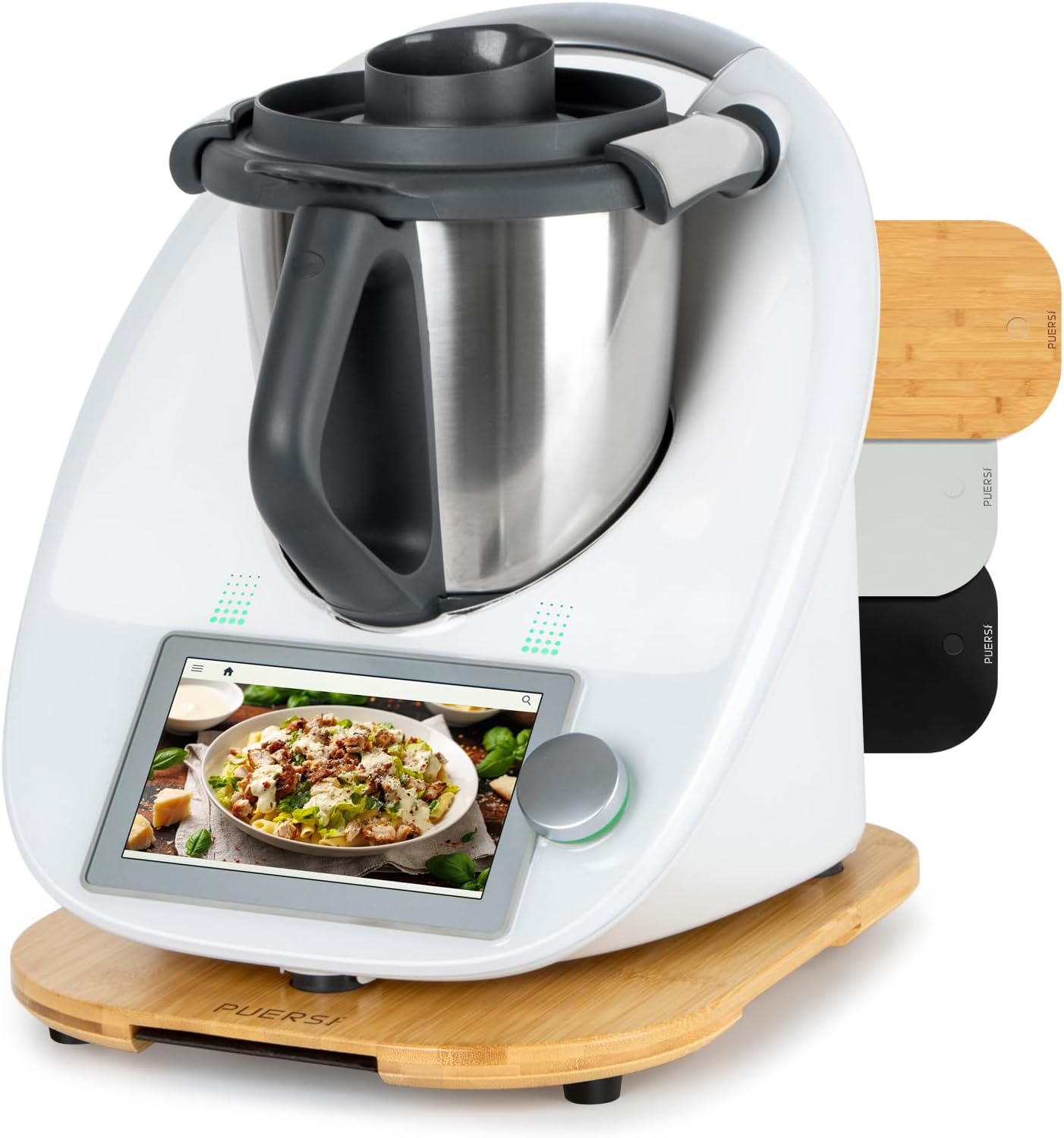Gleitbrett für Thermomix TM6/TM5 mit Rollen, Bambus