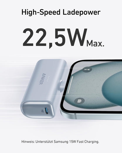 Nano Powerbank, Blau